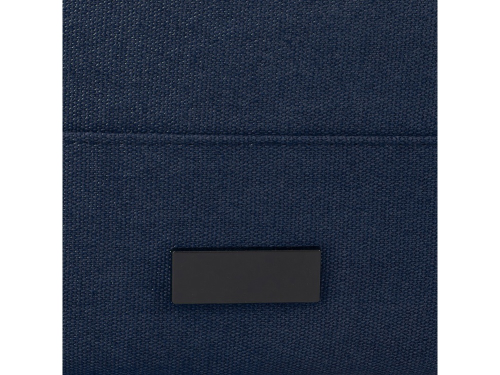 Рюкзак для 15-дюймового ноутбука Joey объемом 15 л из брезента, переработанного по стандарту GRS, со сворачивающимся верхом, темно-синий