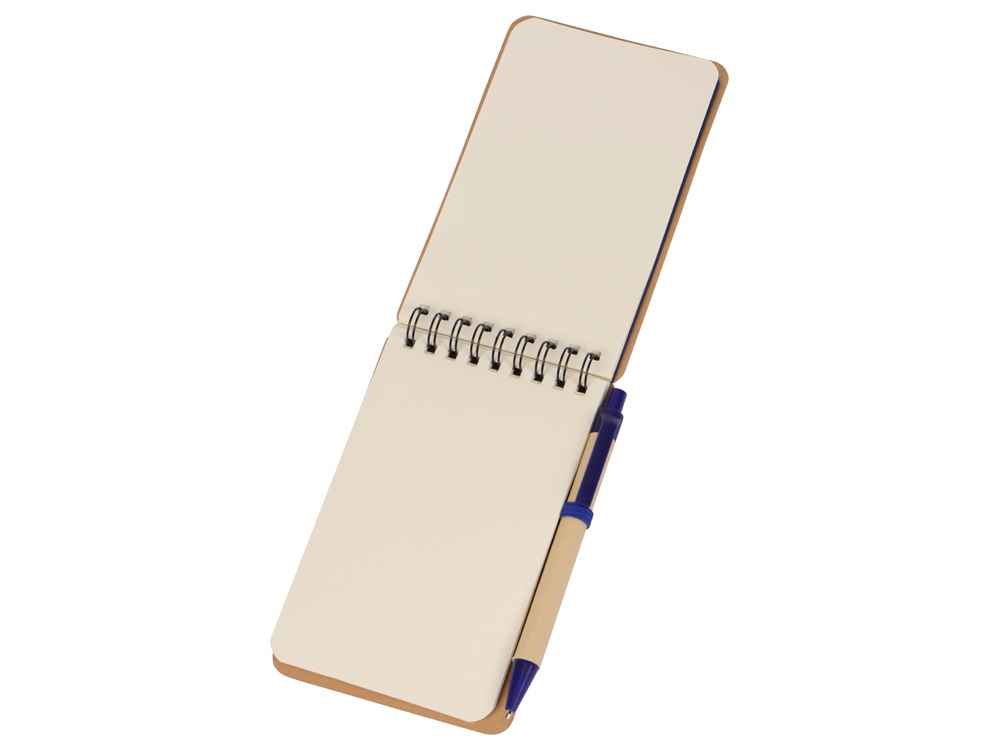 Набор канцелярский с блокнотом и ручкой Masai, 70 л. нелинованных, синий