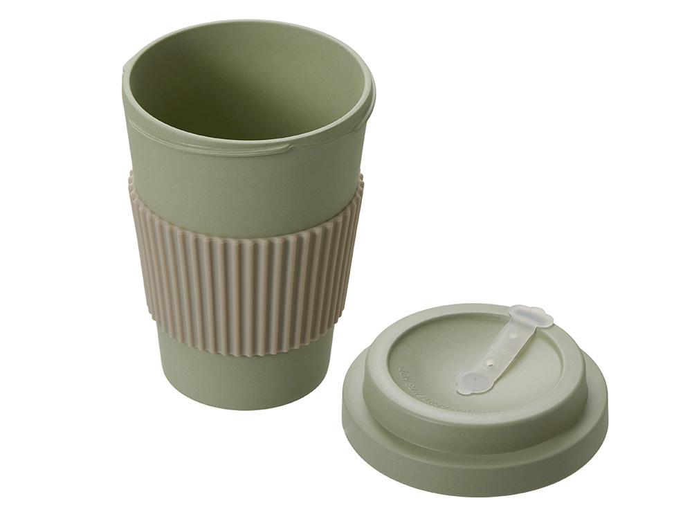 Термокружка Muffin из натуральных волокон, оливковый