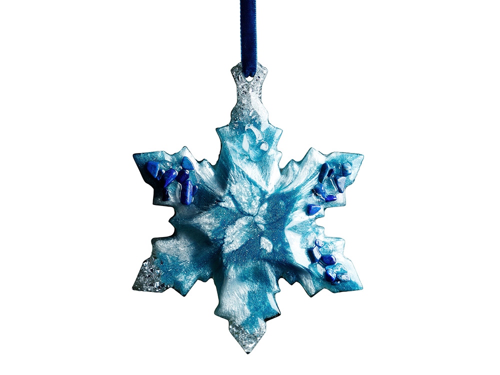 Елочная игрушка Снежинка с логотипом  | Print Logo