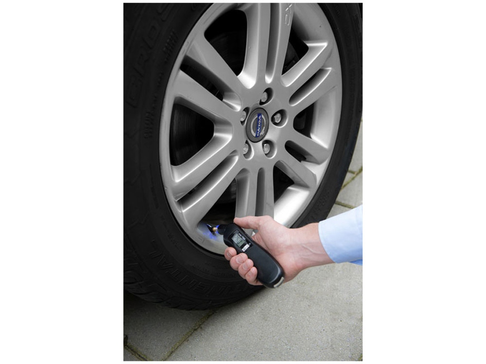 Цифровой манометр Shines со светодиодным фонариком 3 в 1, черный