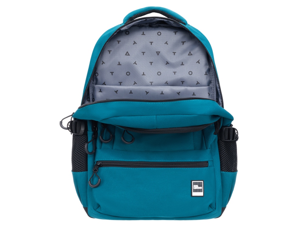 Рюкзак TORBER КЛАСС, зелёный, 46 х 32 х 13 см + Мешок для сменной обуви в подарок!