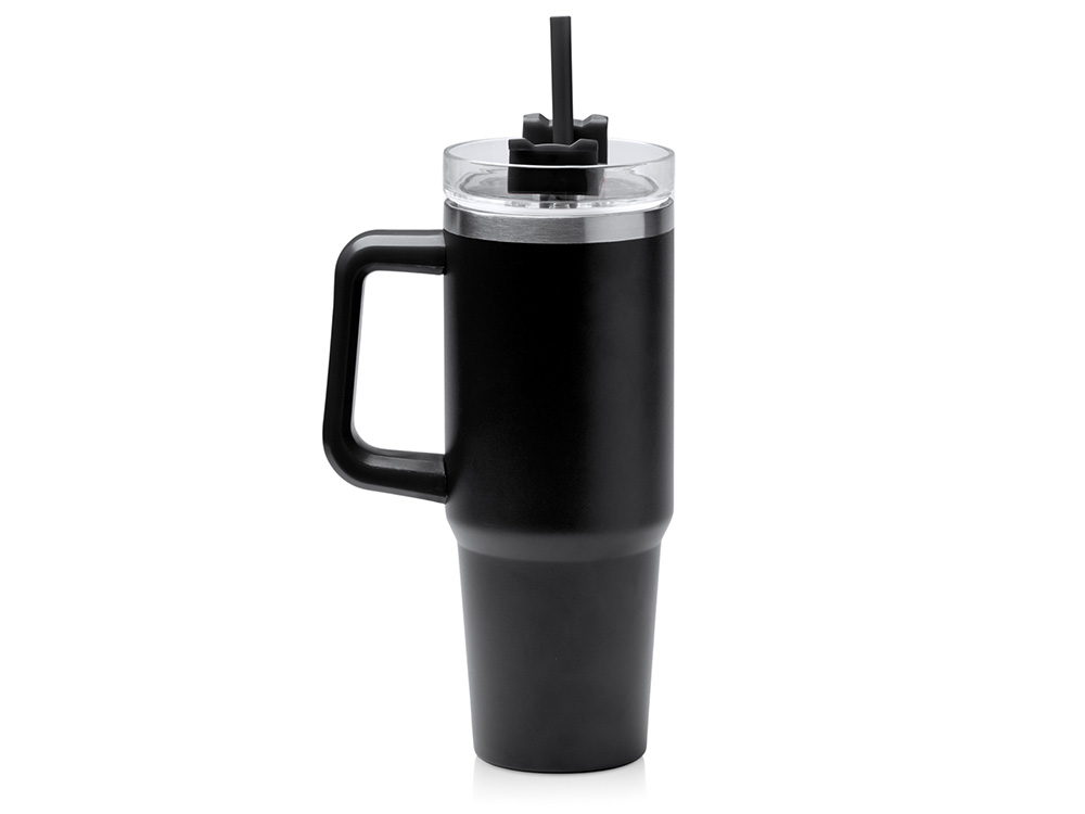 Термокружка Крэнстон с трубочкой и поворотной крышкой, 850 мл с логотипом  | Print Logo