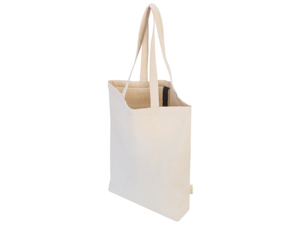 Сумка Fixy из переработанного хлопка с фиксирующей эластичной лентой, натуральный