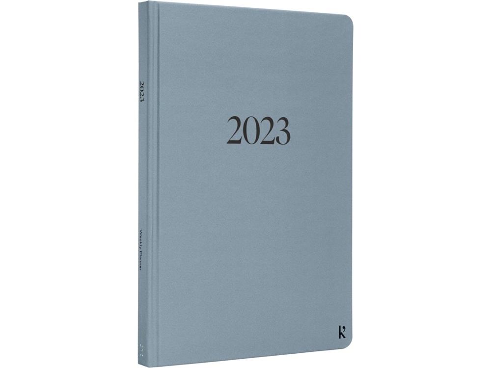 Еженедельник Karst в твердом переплете формата A5, синий