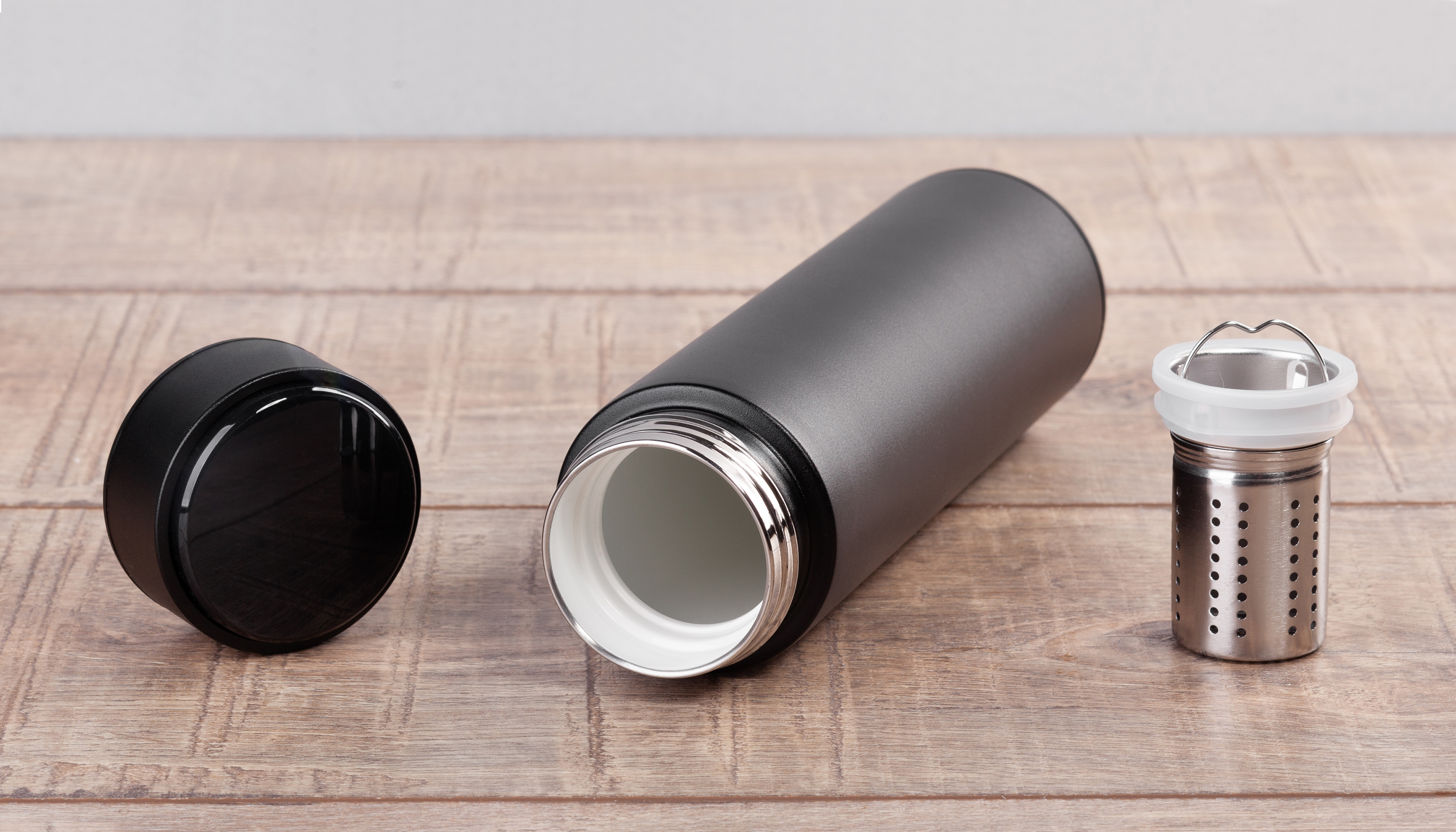 Заварочный термос "Финикс" 500 мл с индикацией температуры, синий