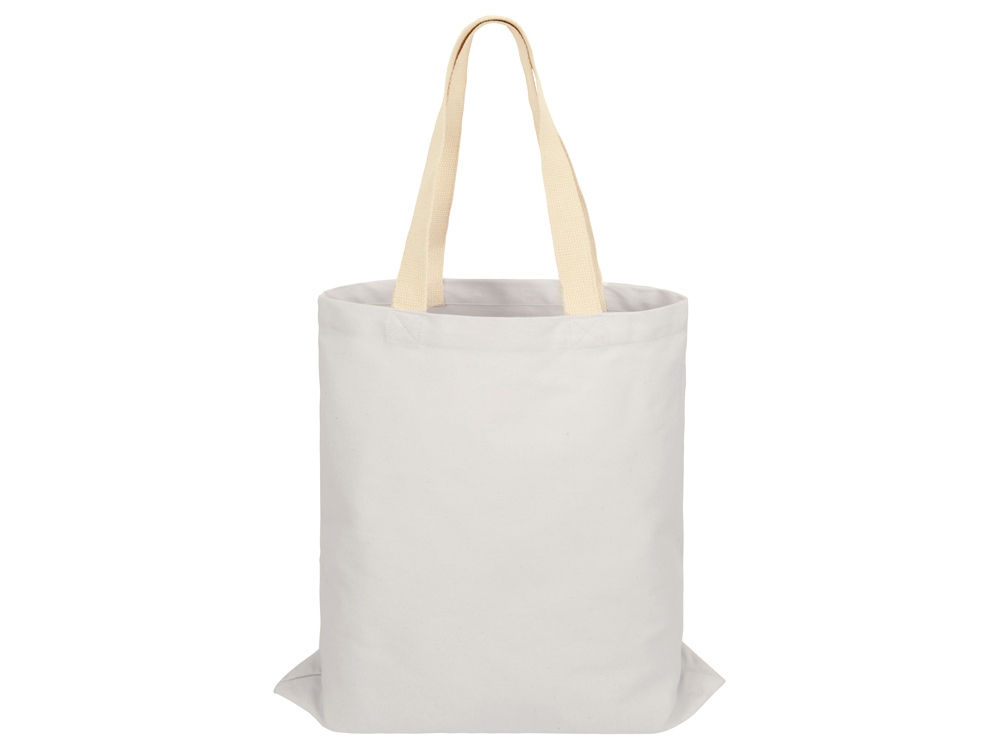 Сумка для шопинга Steady из хлопка с парусиновыми ручками, 260 г/м2, белый