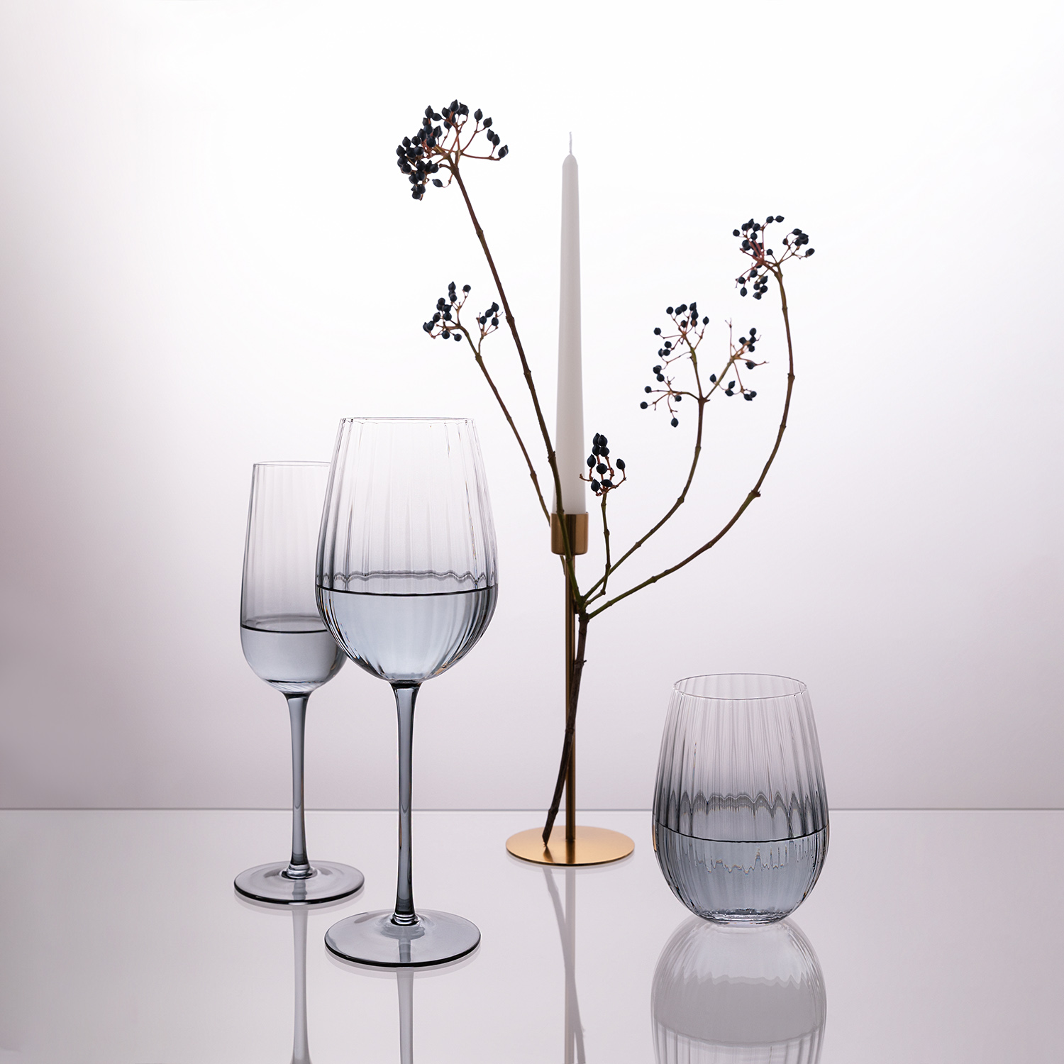 Бокал для вина Mancera, градиент серый