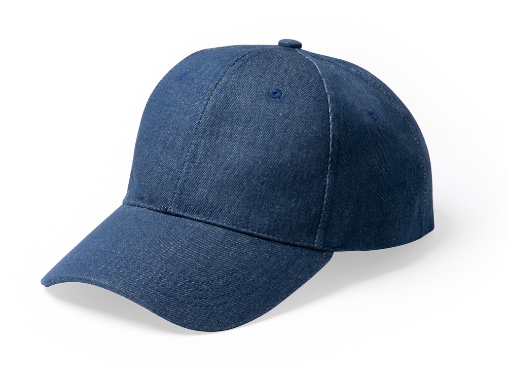 Бейсболка ISBUD из переработанной джинсовой ткани с логотипом  | Print Logo