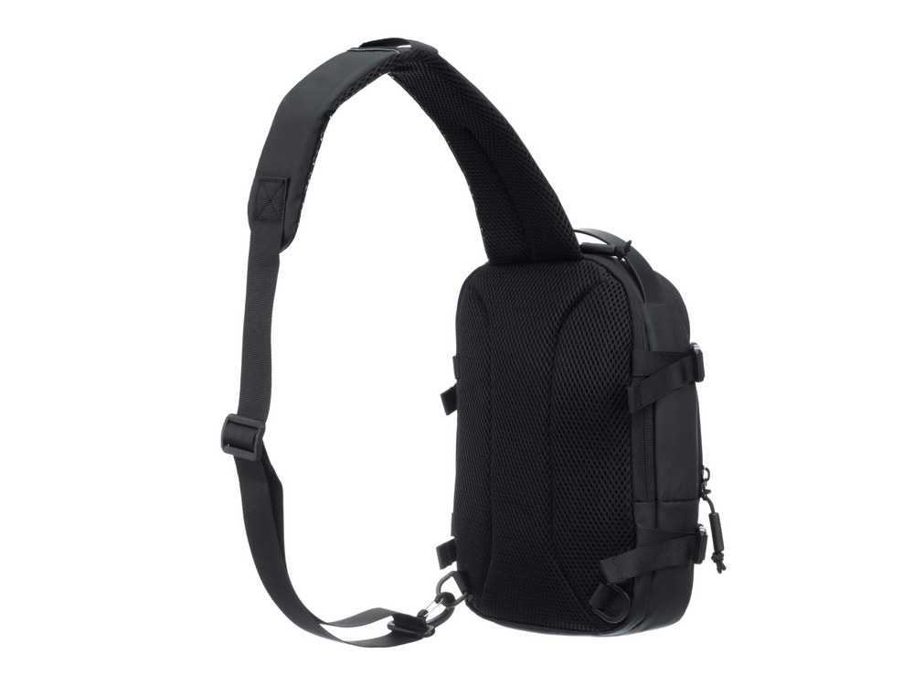 Рюкзак на одно плечо TORBER ЭКСТРИМ, белый/чёрный, 20 х 8 х 31 см, 5л