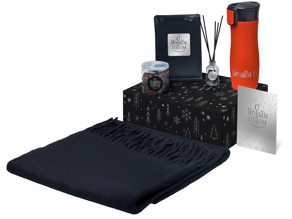 Подарочный набор Re:Harmony с палантином и термокружкой с логотипом  | Print Logo