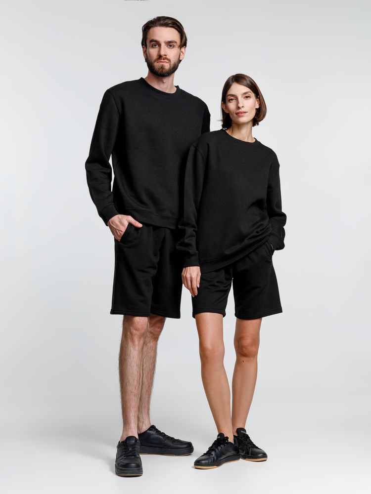 Свитшот унисекс Delta, черный, размер XXL