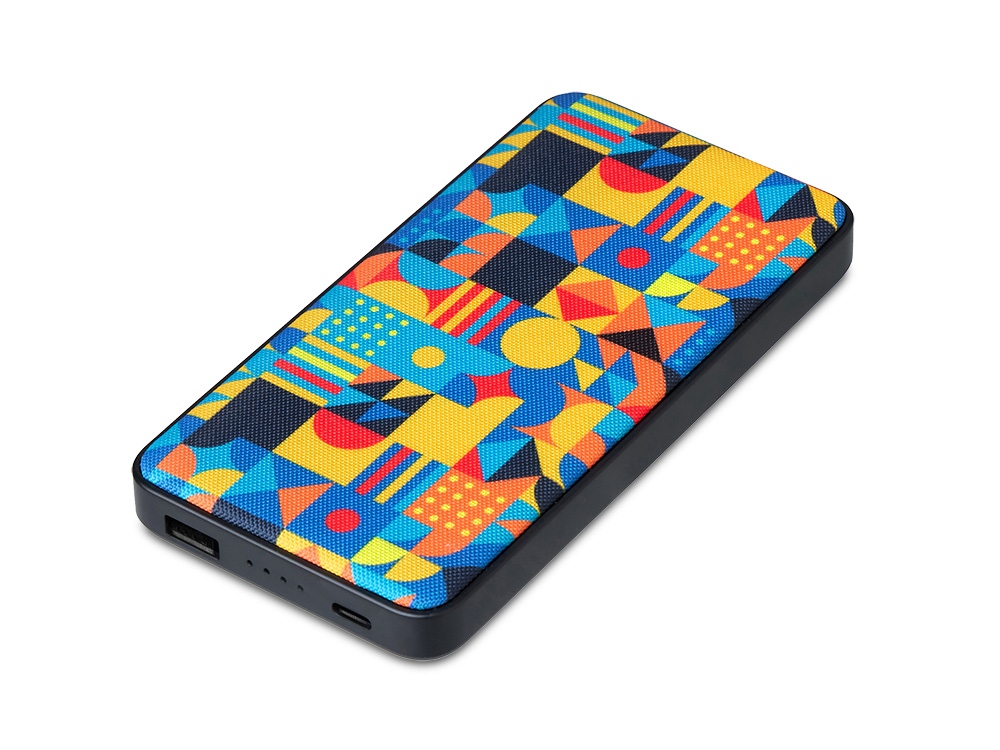 Портативное зарядное устройство с возможностью полноцветной печати на ткани по индивидуальному дизайну клиента с логотипом  | Print Logo