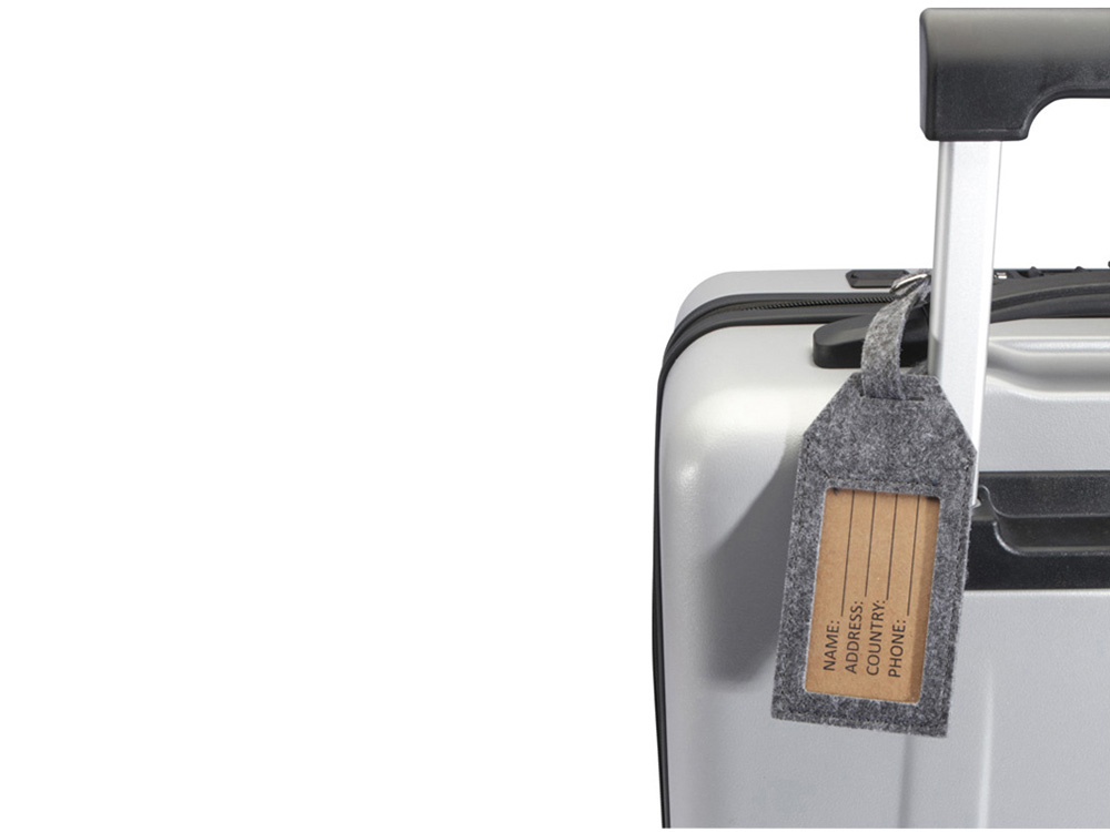 Багажная бирка Tie - Серый