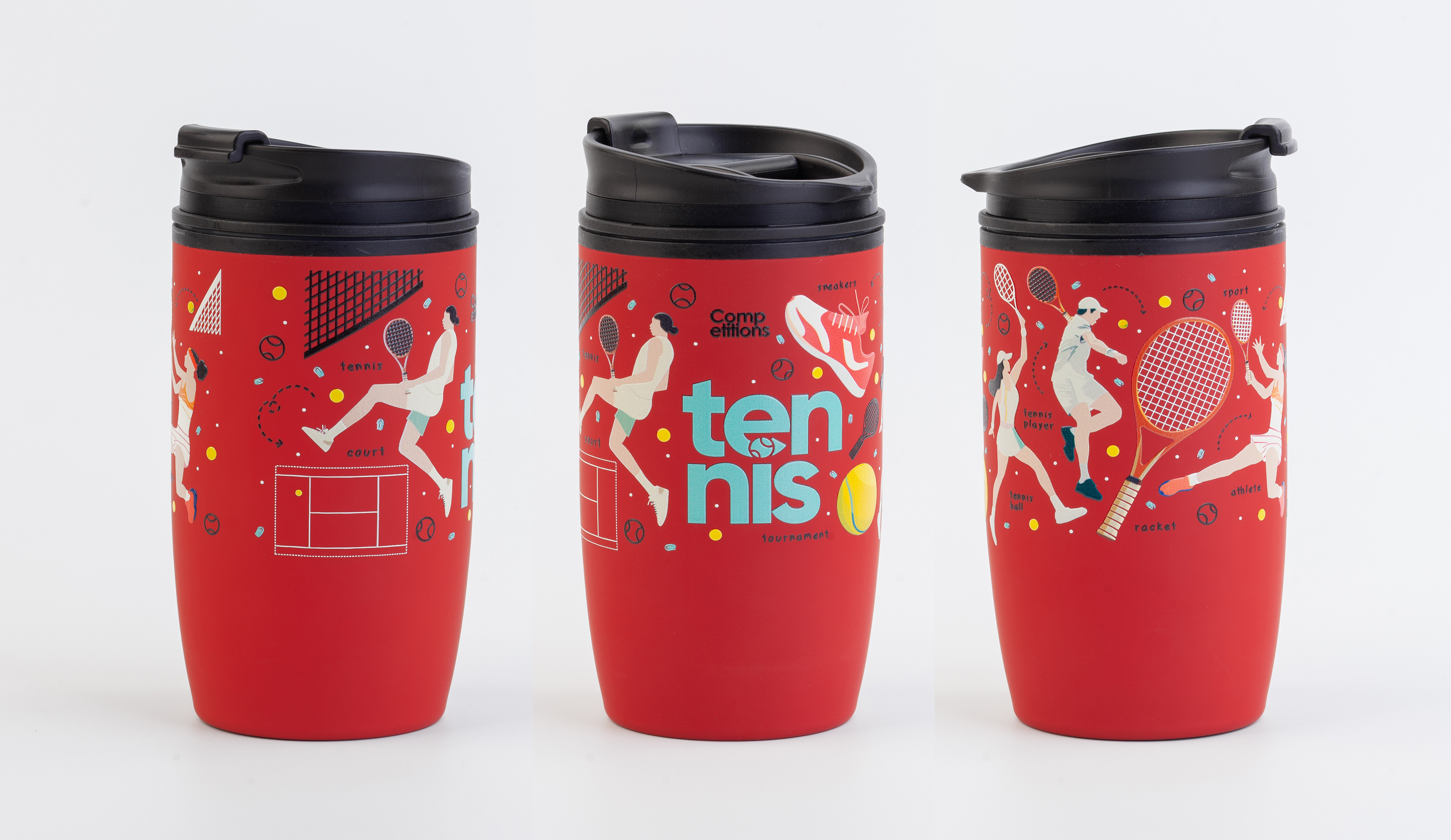 Термостакан "Unicup" 300 мл, покрытие soft touch, оранжевый