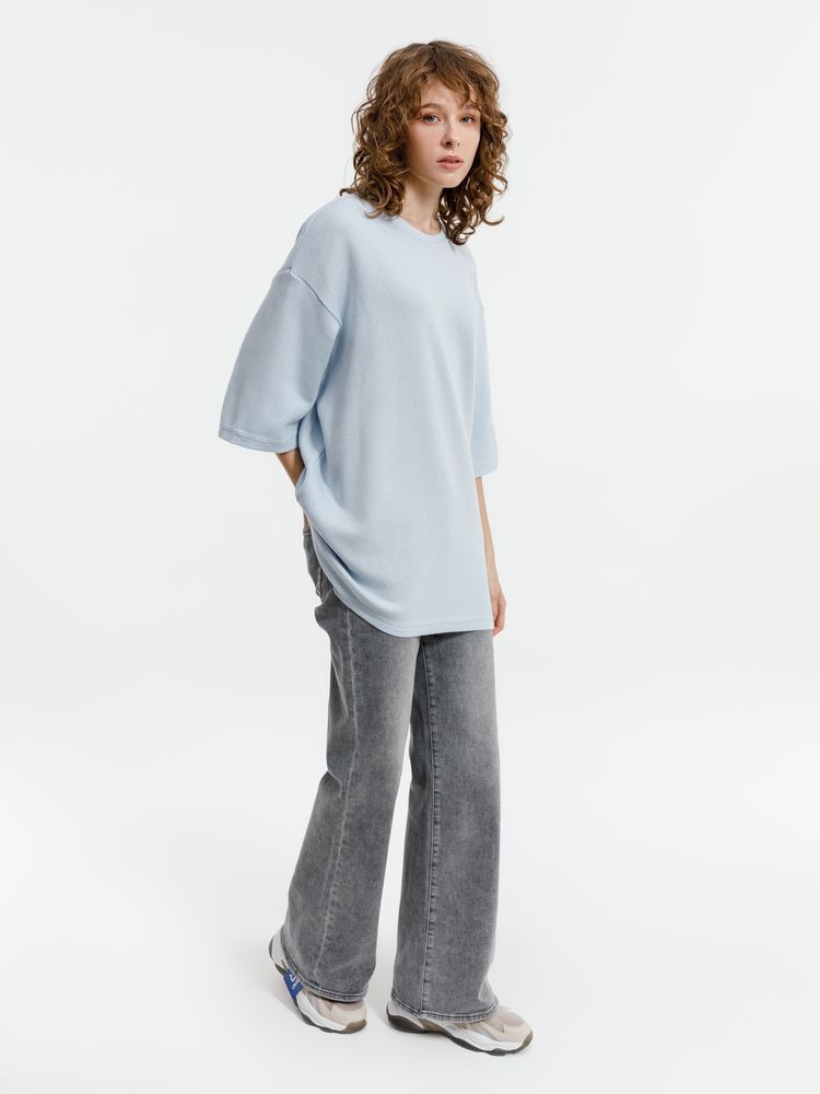 Джемпер с коротким рукавом Siluetti Volumica, светло-голубой, размер XS/S