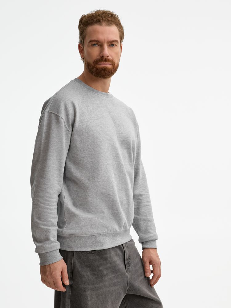 Свитшот унисекс Columbia, серый меланж, размер XS