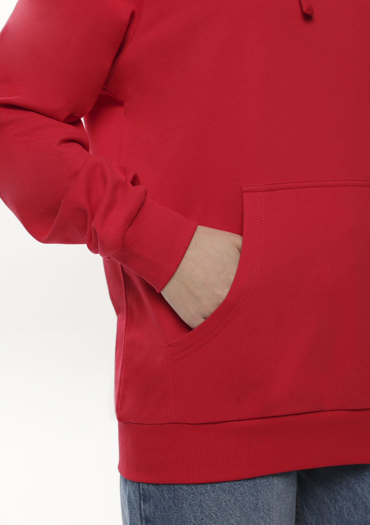 Худи унисекс STAN футер без начёса 260, 23, Красный,  (14)  (54/XXL)