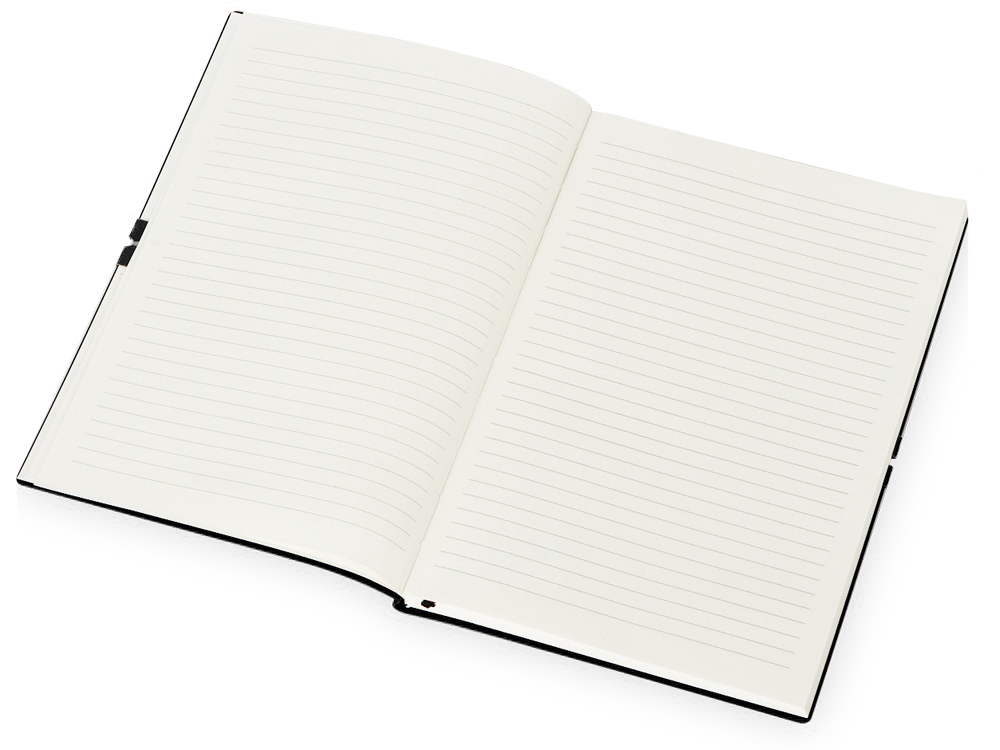 Блокнот Horizon с горизонтальной резинкой, гибкая обложка, 80 листов, черный