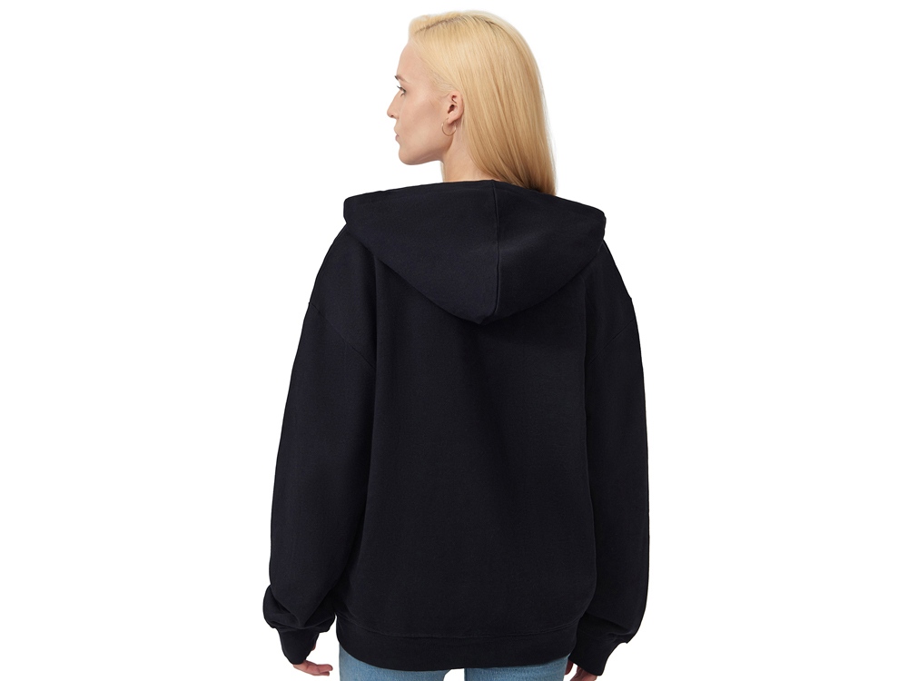 Толстовка оверсайз с капюшоном на молнии Monaco, темно-синий