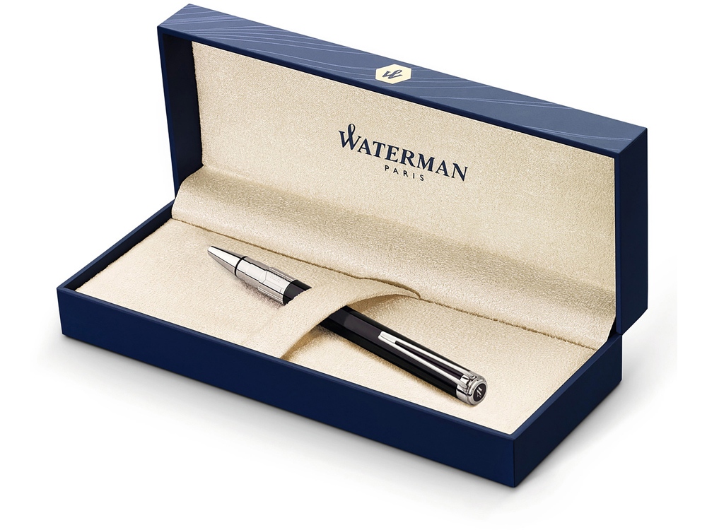 Ручка шариковая Waterman Perspective Black CT M, черный/серебристый