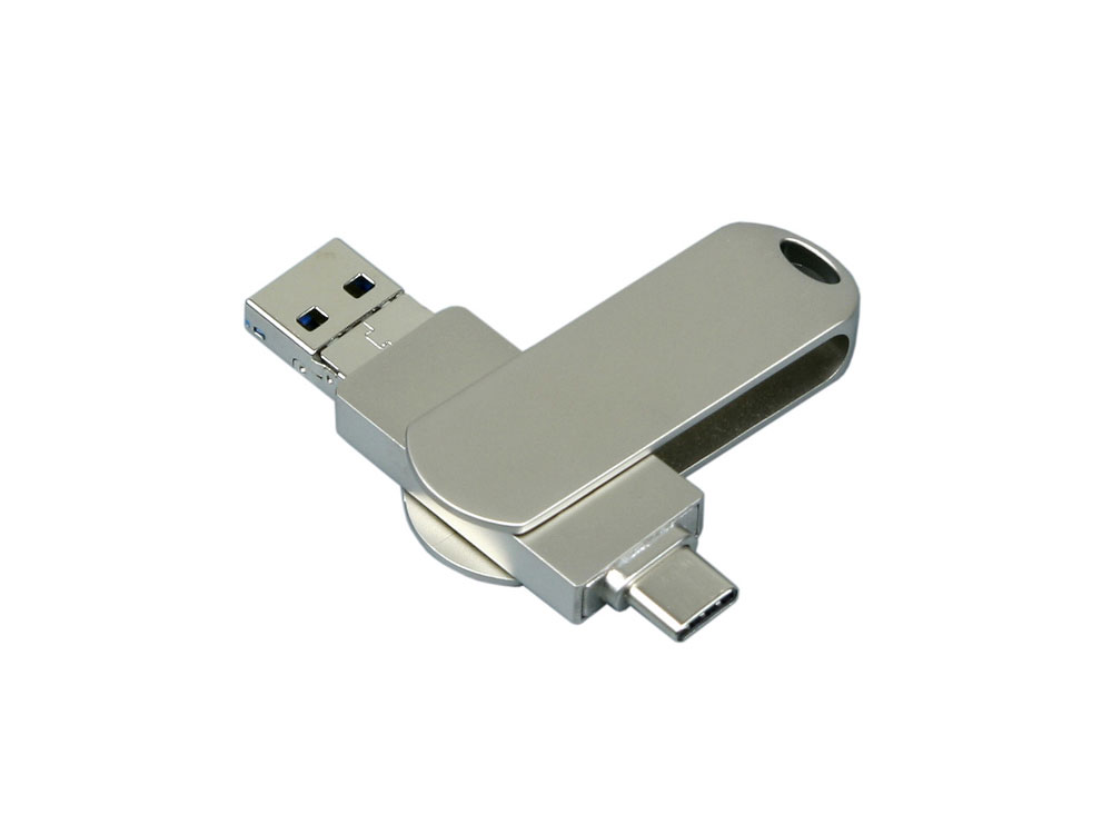 USB 3.0-флешка на 32 Гб для айфона 3 в 1 с логотипом  | Print Logo
