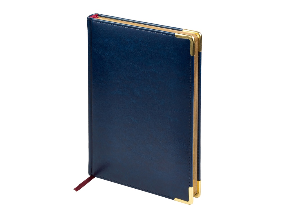 Ежедневник датированный А5 Sidney Nebraska на 2026 год, с золотым срезом и уголками с логотипом Bruno Visconti | Print Logo