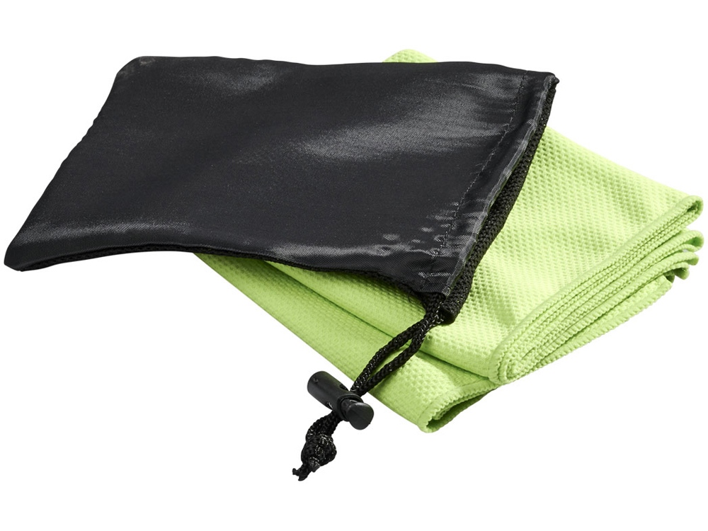 Охлаждающее полотенце Peter в сетчатом мешочке с логотипом  | Print Logo