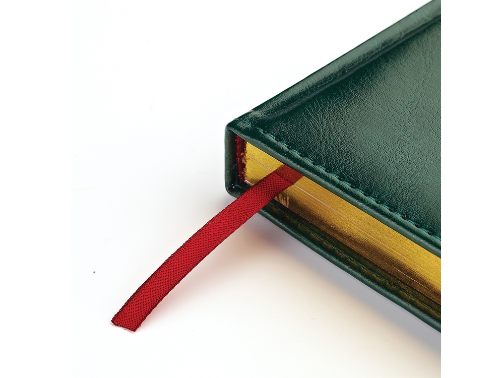 Ежедневник недатированный А4 Sidney Nebraska, зеленый (золотой обрез) (Р)