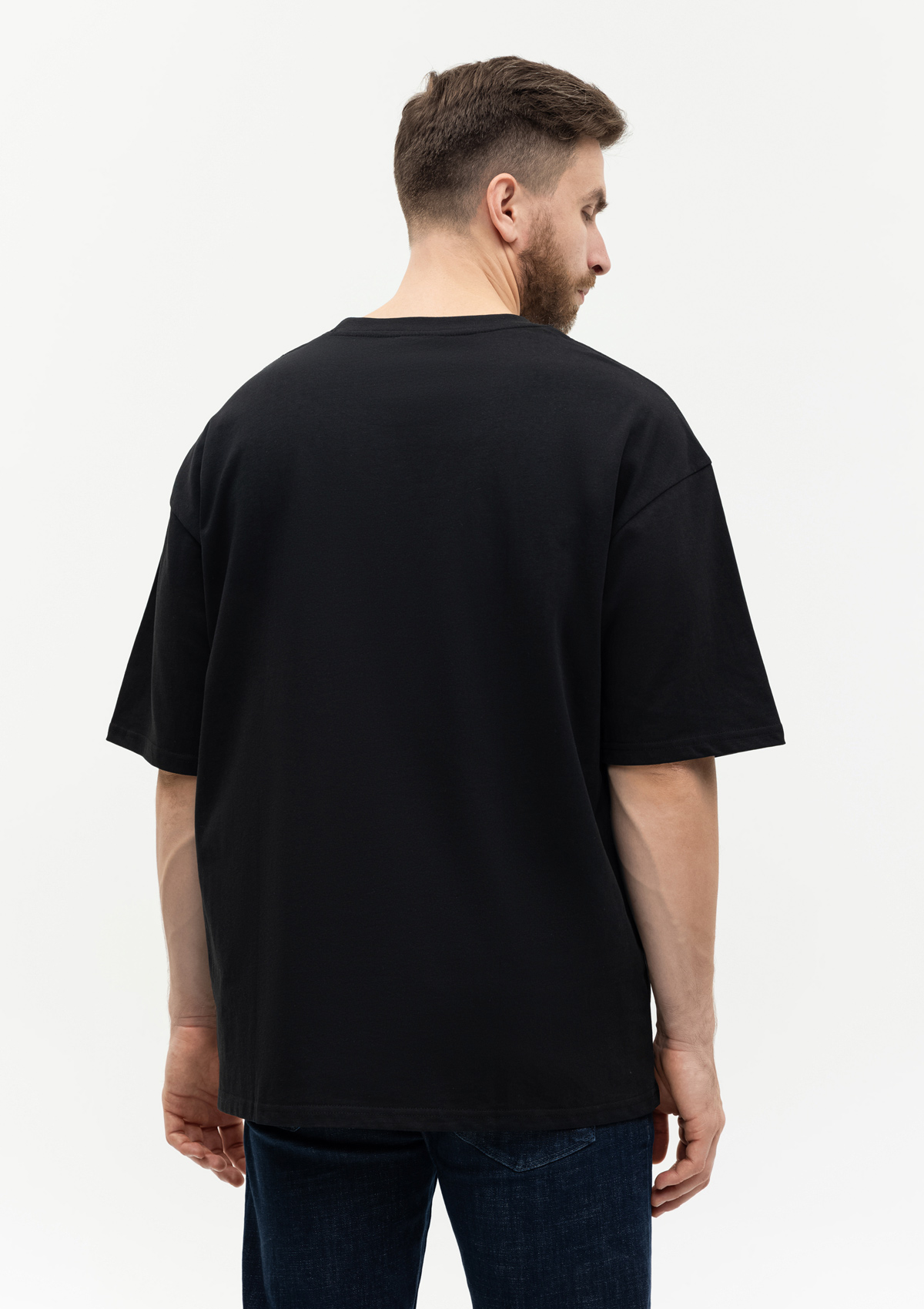 Футболка унисекс оверсайз STAN хлопок 240, 56, Чёрный,  (20)  (46/S)