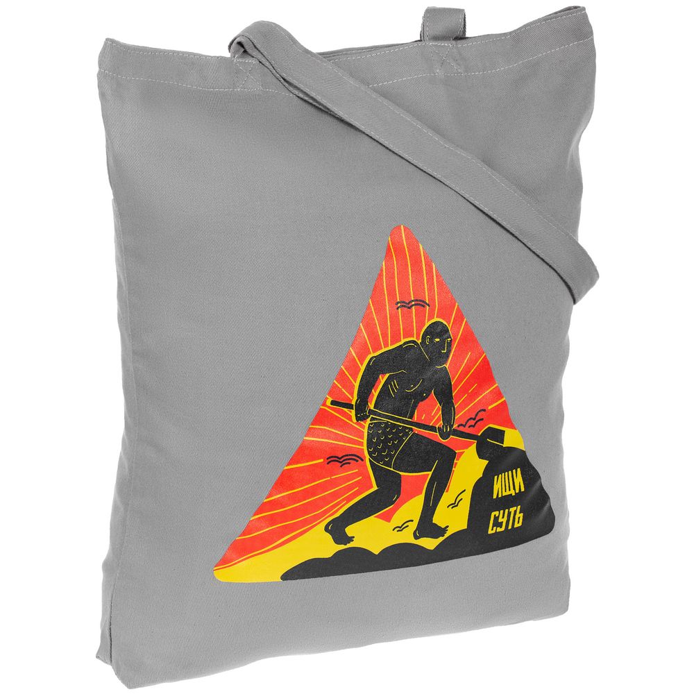 Холщовая сумка «Ищи суть» — пример нанесения логотипа (Соль) | Print Logo