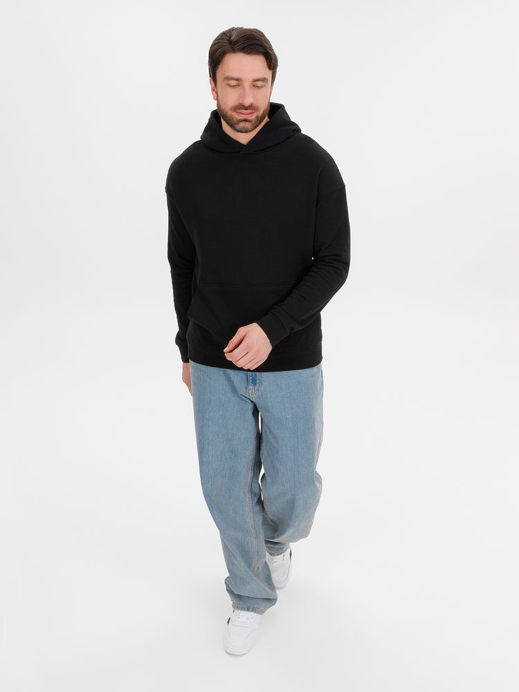 Худи оверсайз унисекс Outshine, черное, размер M/L