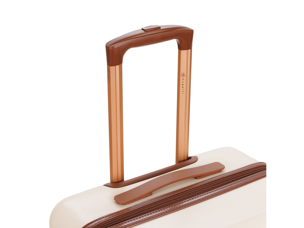 Чемодан для ручной клади BUGATTI АМЕЛИЯ | AMELIA, бежевый, поликарбонат / АБС-пластик, 32х22х53 см, 30 л