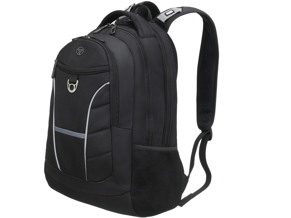 Рюкзак TORBER ПРОРЫВ с отделением для ноутбука 15, чёрный, полиэстер 600D, 35x20x47 см, 33л