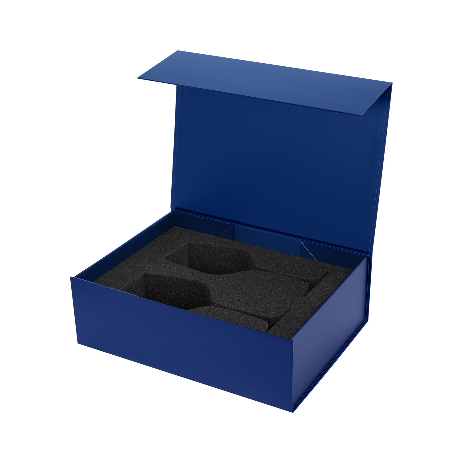 Ложемент под 2 бокала для вина в среднюю коробку-трансформер (арт. 695721) — пример нанесения логотипа (Portobello подарочная упаковка) | Print Logo