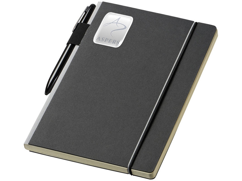 Блокнот А5 Cuppia, черный/серый