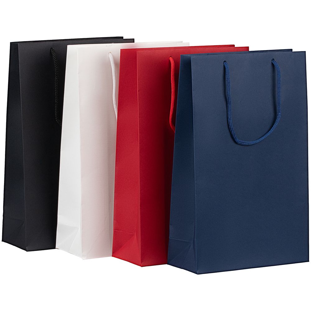 Пакет бумажный Porta S, вертикальный — пример нанесения логотипа (сделано в России) | Print Logo