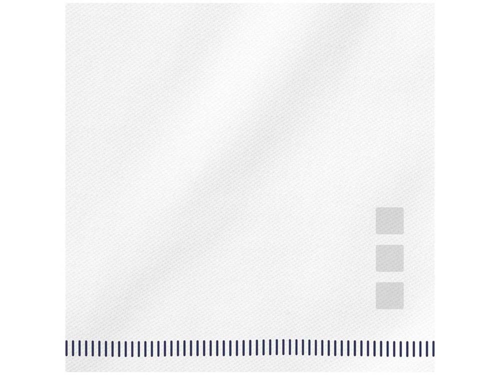 Calgary женская футболка-поло с коротким рукавом, белый/темно-синий