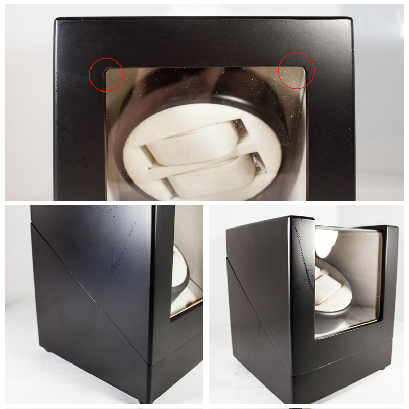 Шкатулка для часов с подзаводом, черный