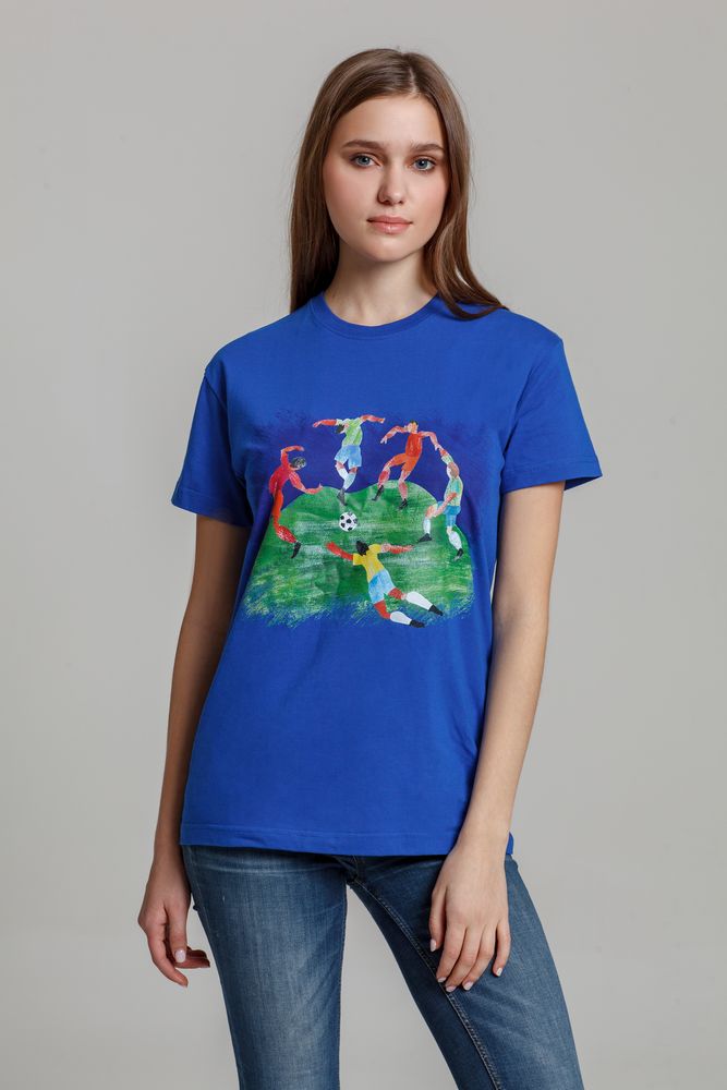 Футболка «Футбол via Матисс» 190 — пример нанесения логотипа (Принтэссенция) | Print Logo
