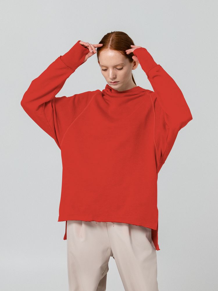 Худи Vozduh, красное, размер XL