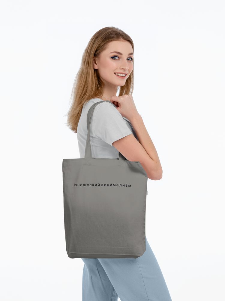 Холщовая сумка «Юношеский минимализм» — пример нанесения логотипа (Соль) | Print Logo