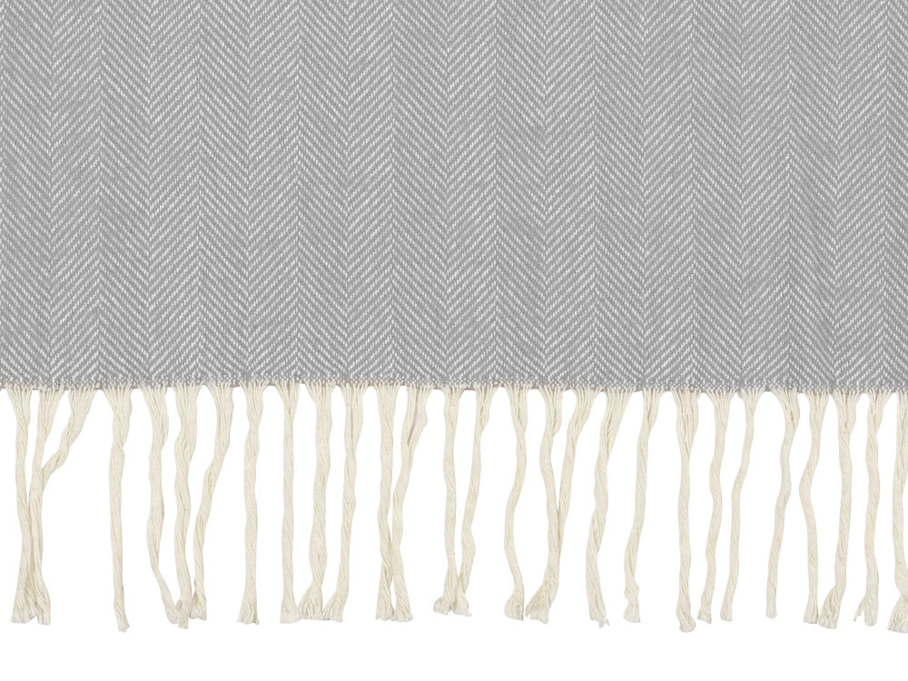 Плед Ёлочка 150х180 см. ПРЕМИУМ (серый однотонное) (Р)