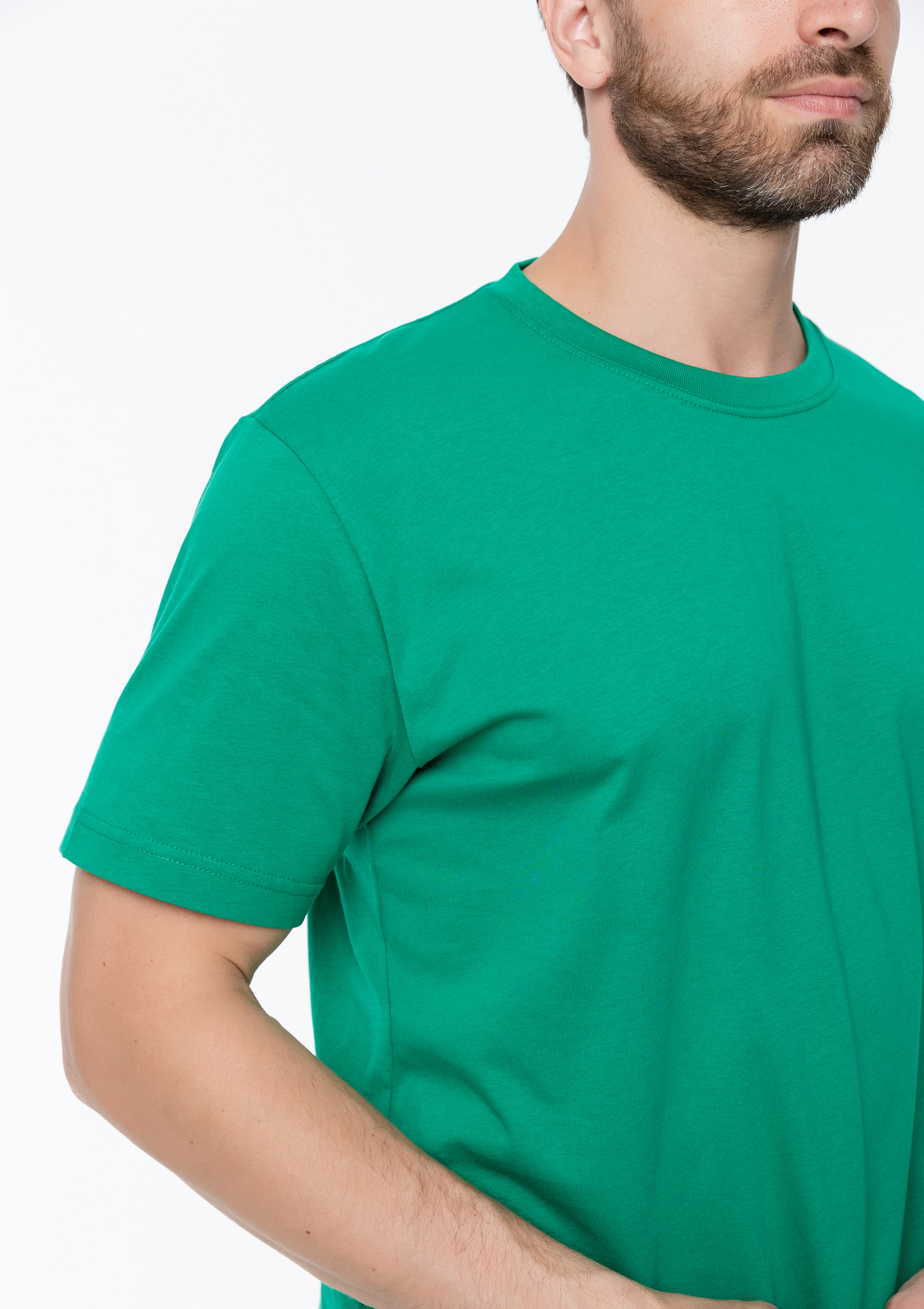 Футболка унисекс STAN, хлопок 150, 51, Зелёный,  (30/1)  (52/XL)
