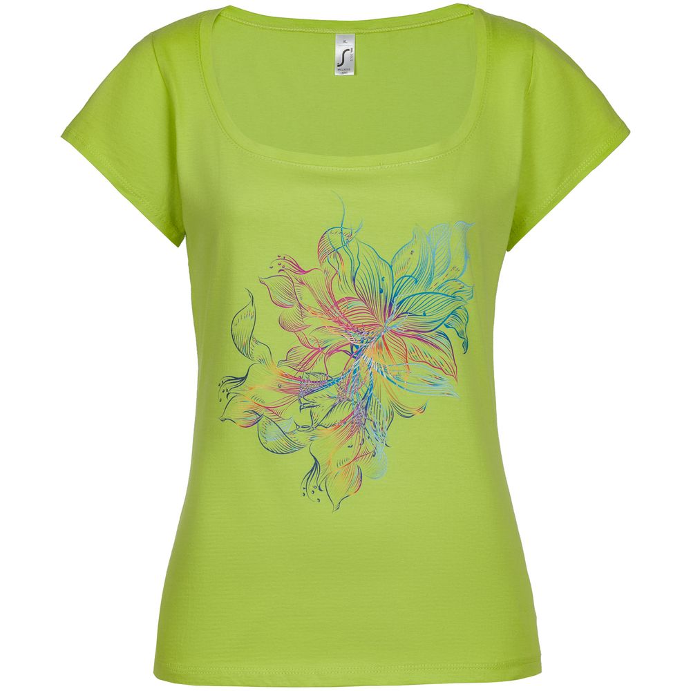 Футболка женская Vibrance с логотипом Принтэссенция | Print Logo