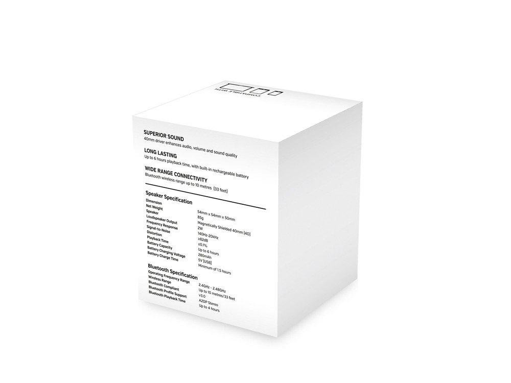 Колонка Nano Bluetooth®, белый