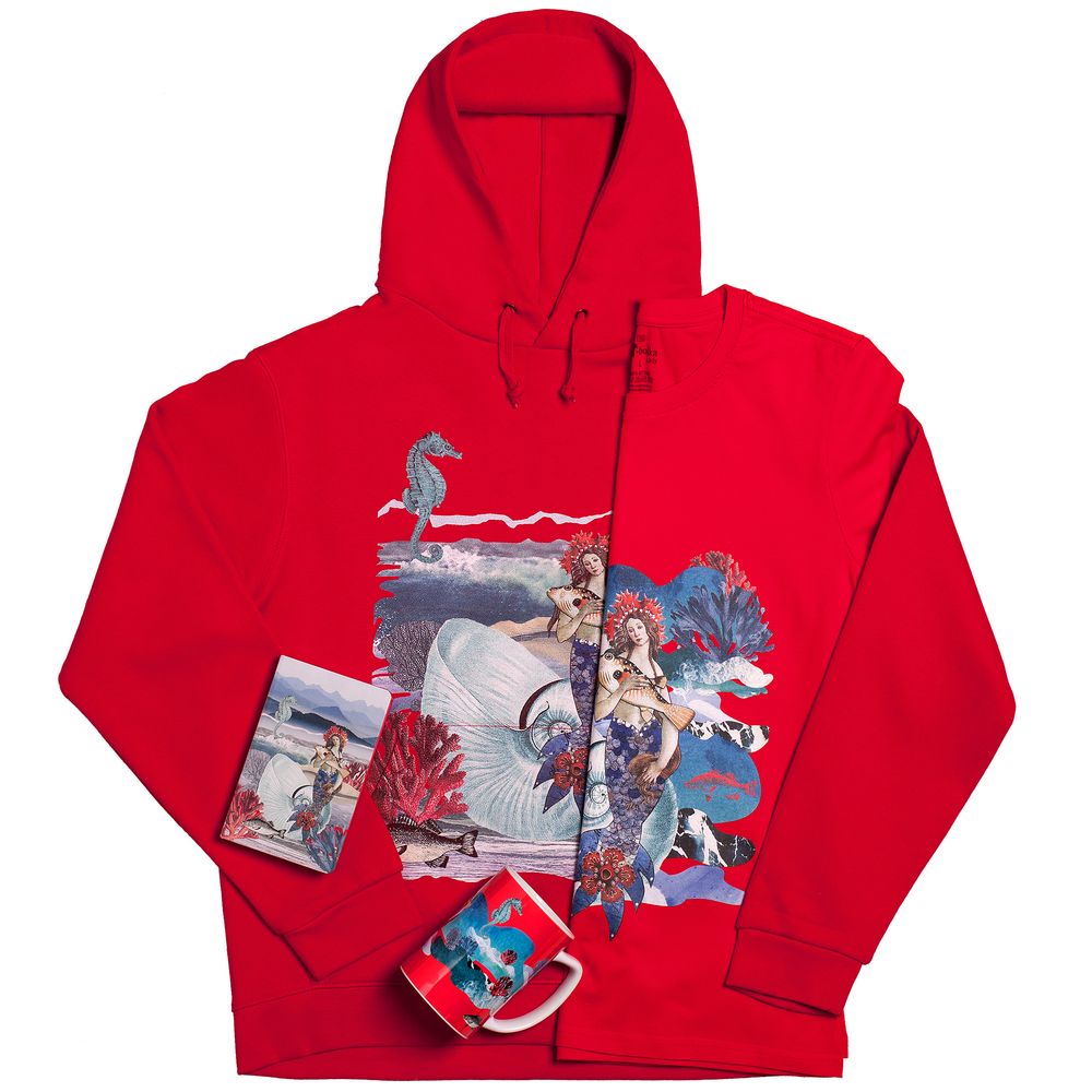 Толстовка женская Ragazza Di Mare — пример нанесения логотипа (Принтэссенция) | Print Logo