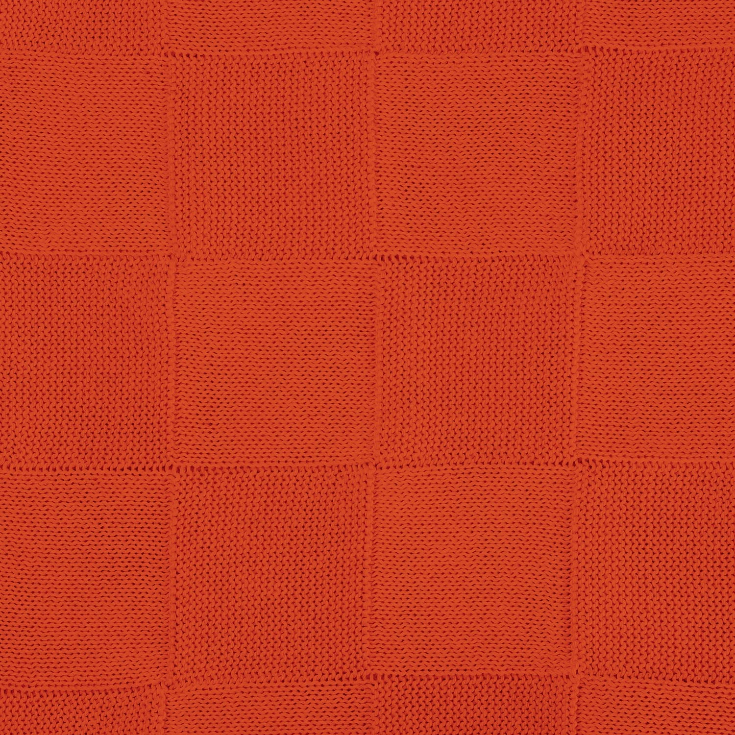 Плед Селла (Cella) вязаный, оранжевый (без подарочной коробки)