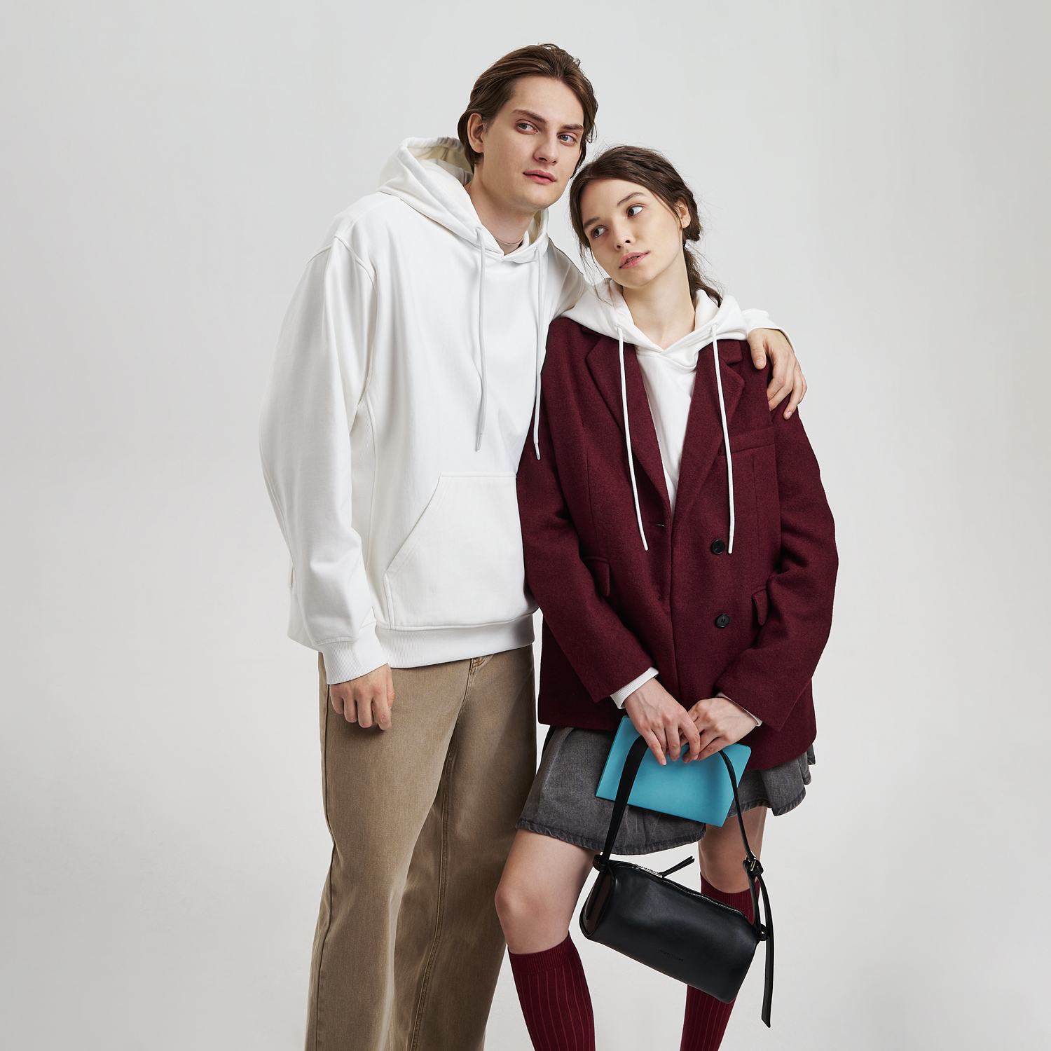 Худи релакс унисекс Адвенче (Adventure), белый, размер XL/2XL