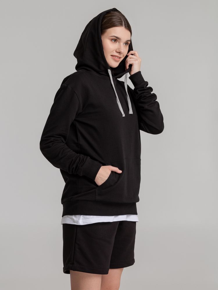 Толстовка с капюшоном Unit Kirenga черная, размер 3XL